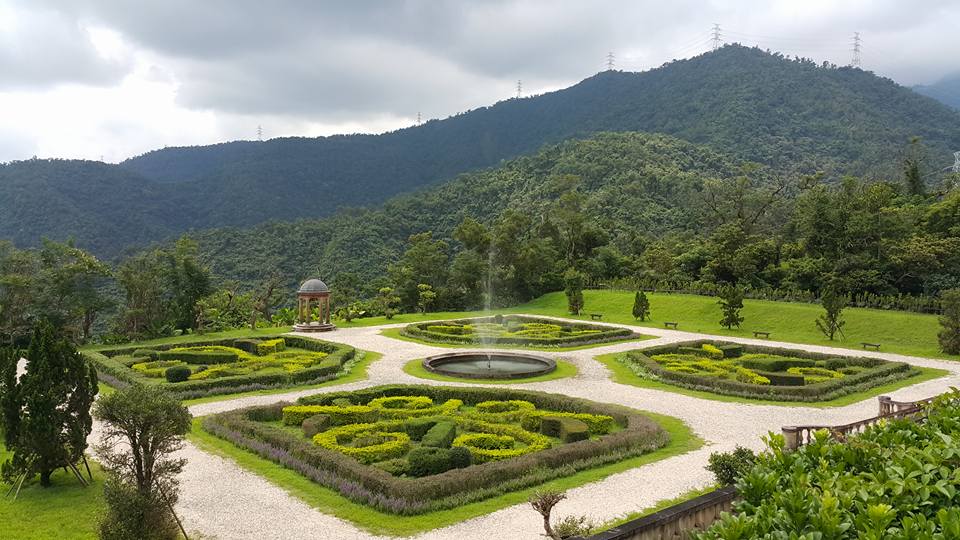 フランス式庭園の俯瞰図