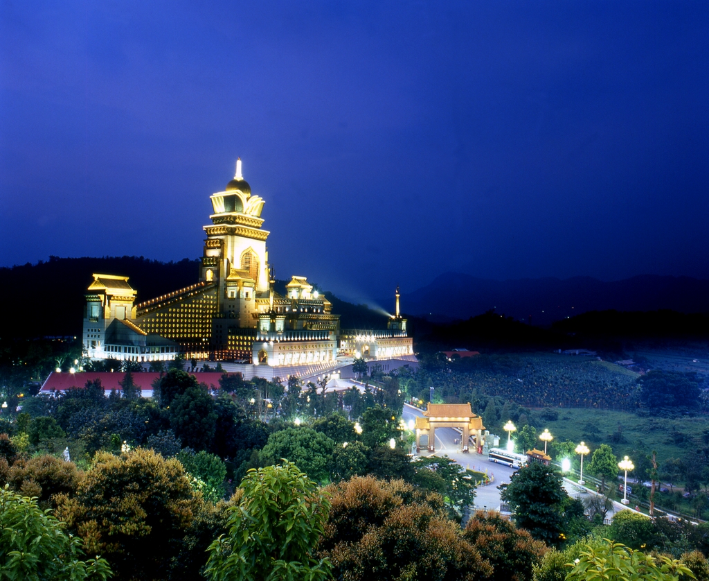 中台禅寺の夜景