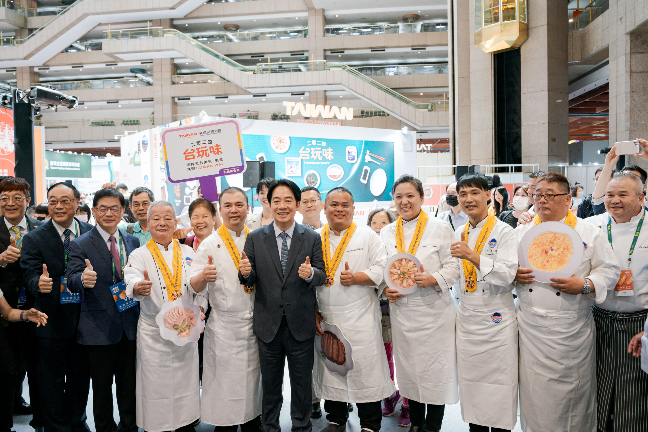 2024台湾美食展照片 总统造访观光署主题馆