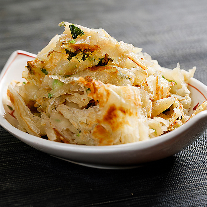 葱抓餅（ネギ入り台湾風クレープ）