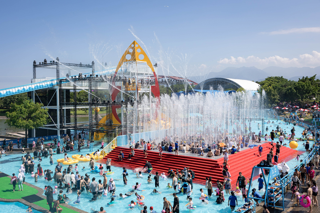 暑さを和らげる水遊び施設  年度：2023  写真提供：宜蘭縣政府文化局