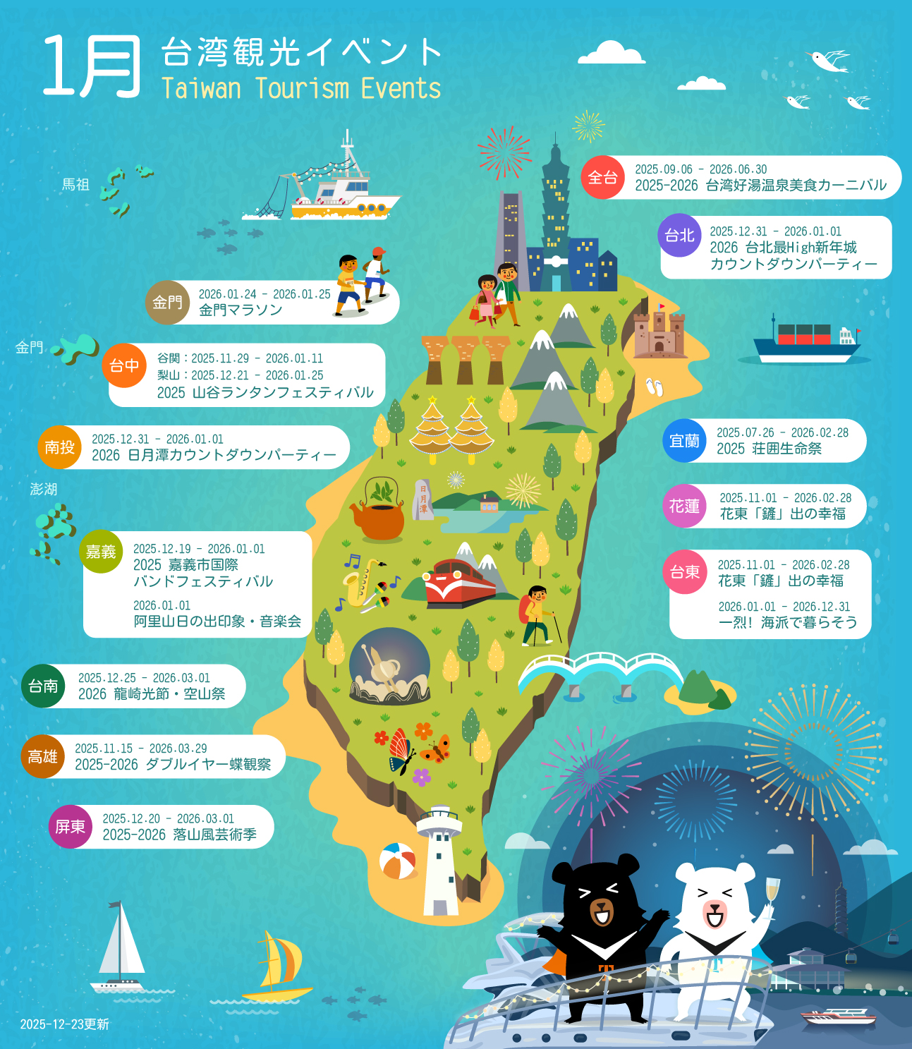 1月台湾イベント